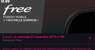 Forfait Free Mobile avec une surprise ce soir