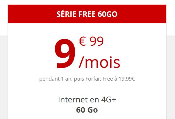 La Série Free 60 Go du mois de février